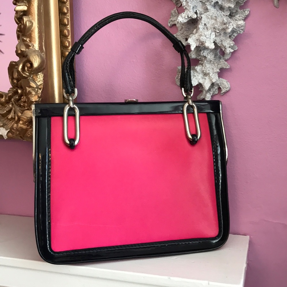 FANTASTIC retro Loewe 1846 bag-pink black, AMAZING